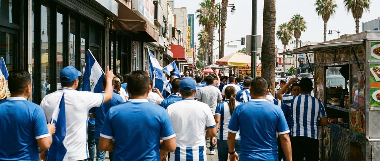 El Salvador's World Cup Fans Animate Los Angeles's Pico-Union