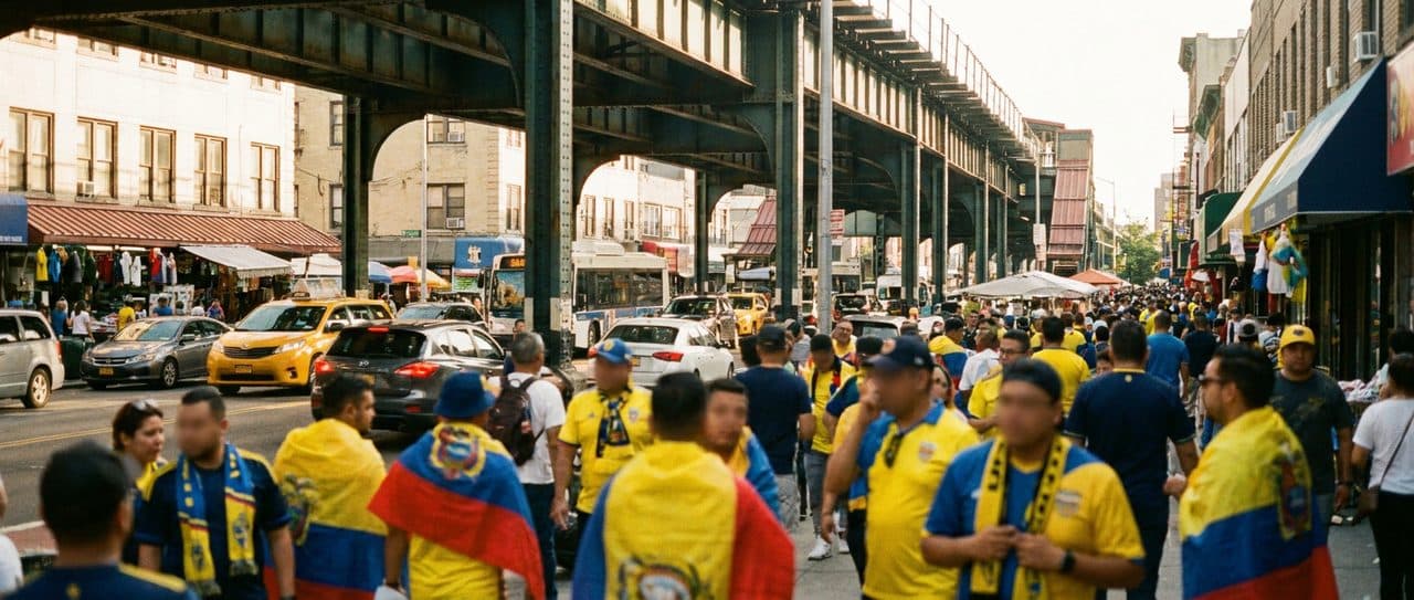 Ecuador's World Cup Fans Turn Jackson Heights Into a Viewing Hub