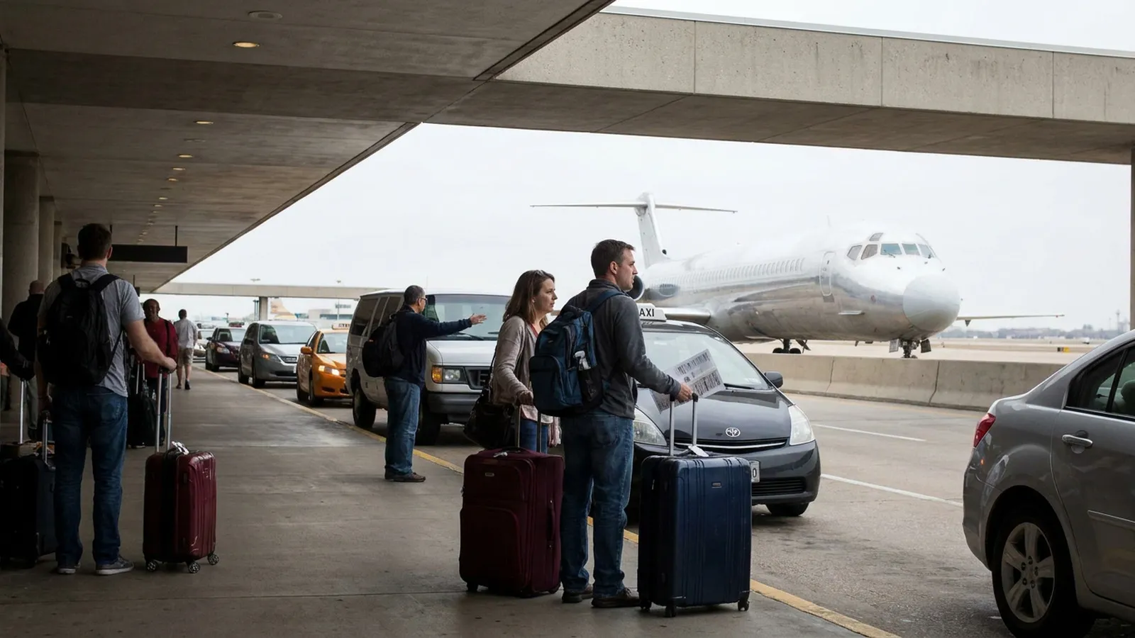 New arrivals choosing a practical local plan outside an airport.