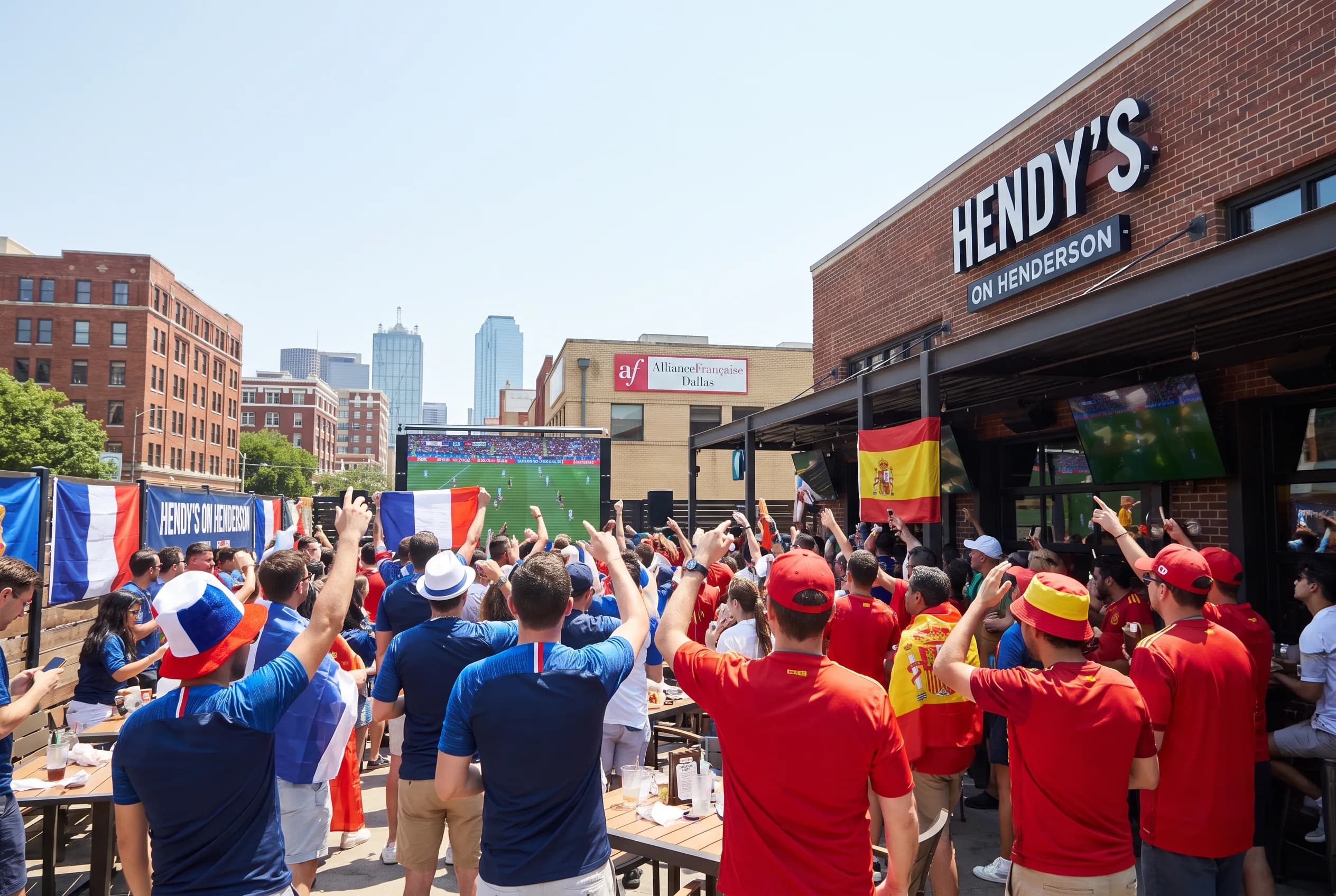 Bright World Cup match-day scene in United States · Canada · Mexico.