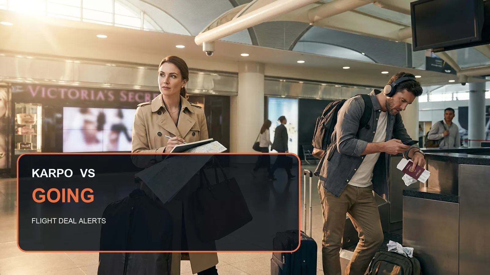 Karpo versus Going in a photorealistic editorial comparison.