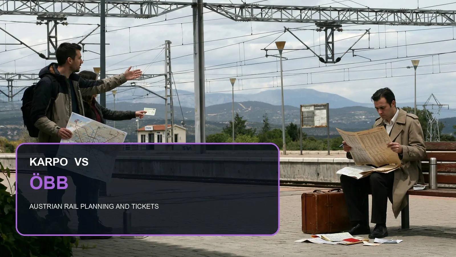 Karpo versus ÖBB in a photorealistic editorial comparison.