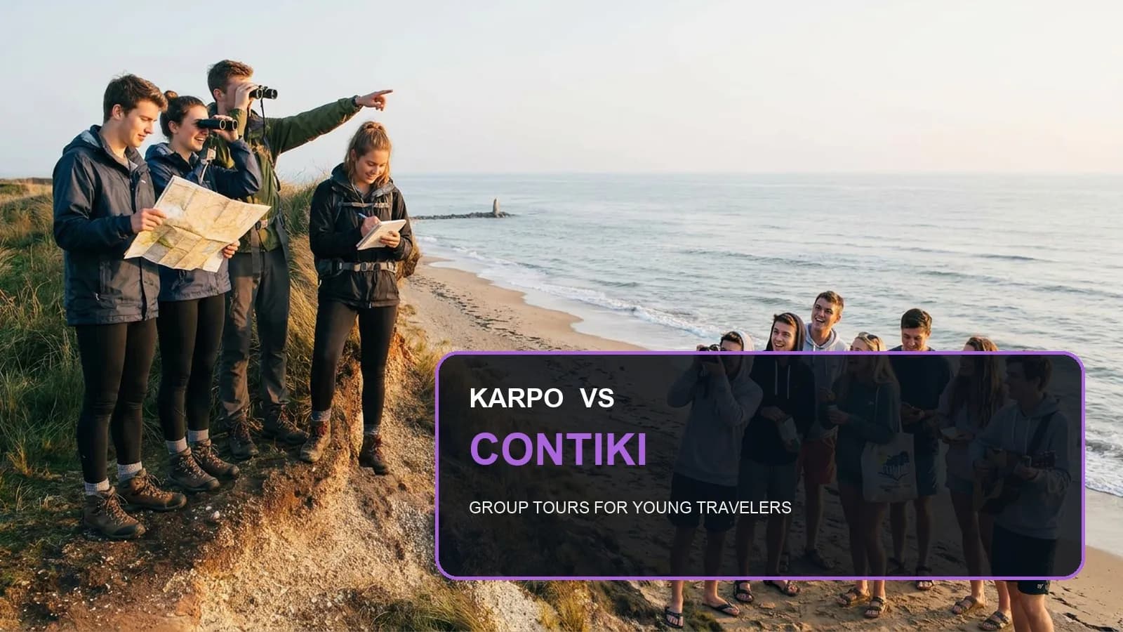 Karpo versus Contiki in a photorealistic editorial comparison.