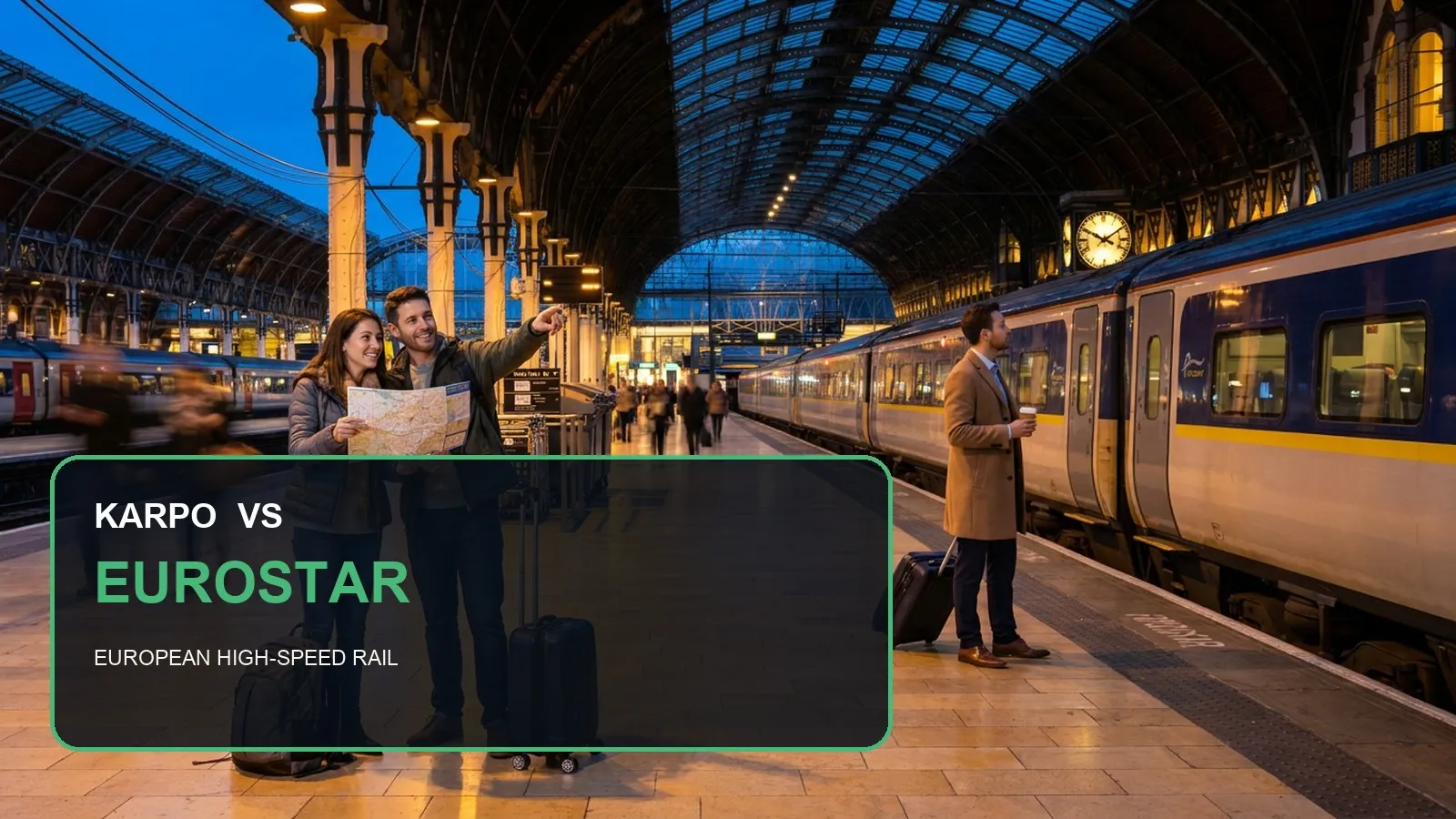 Karpo versus Eurostar in a photorealistic editorial comparison.