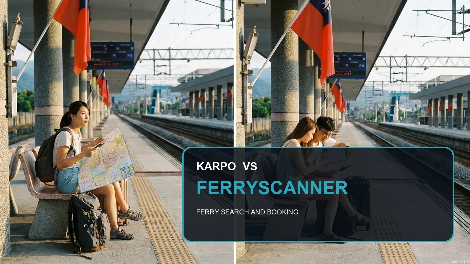 Karpo versus Ferryscanner in a photorealistic editorial comparison.