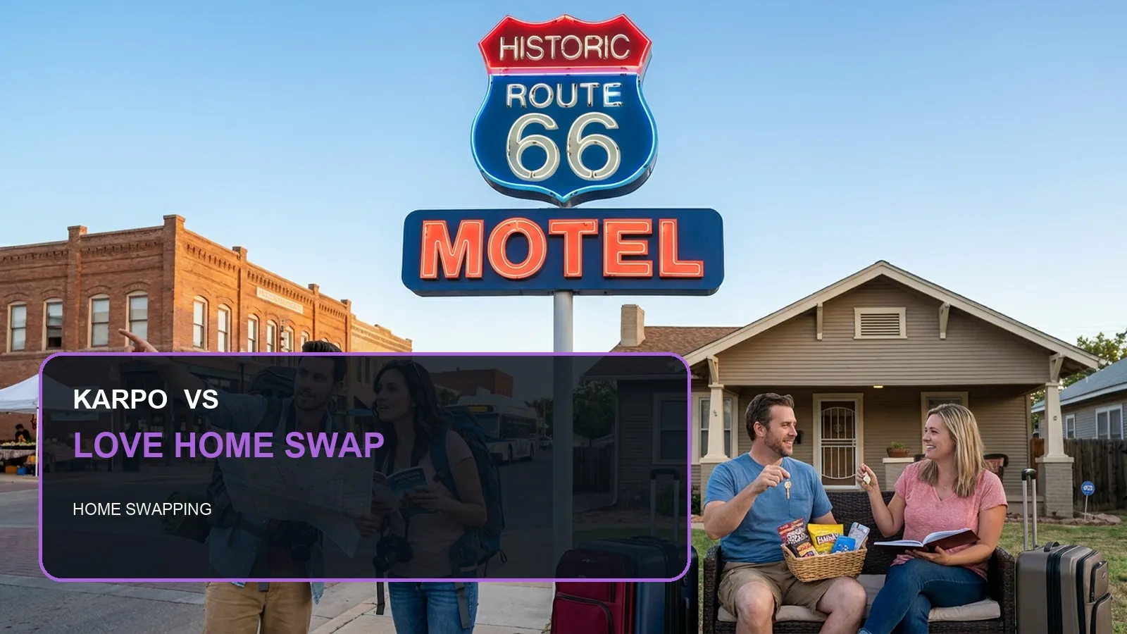 Karpo versus Love Home Swap in a photorealistic editorial comparison.