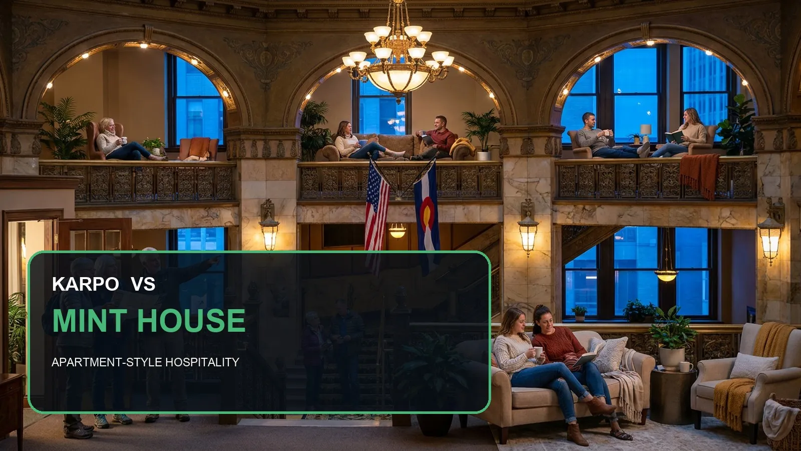 Karpo versus Mint House in a photorealistic editorial comparison.
