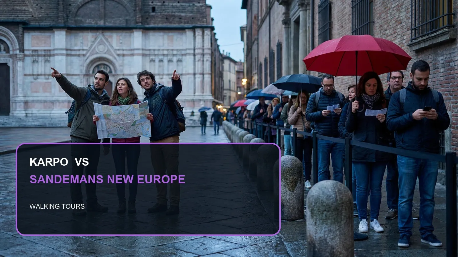 Karpo versus SANDEMANs NEW Europe in a photorealistic editorial comparison.