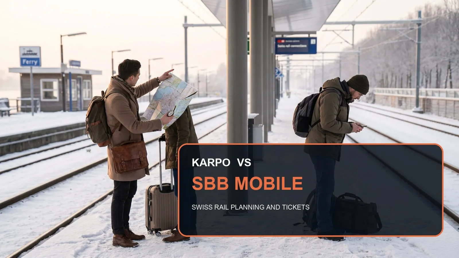 Karpo versus SBB Mobile in a photorealistic editorial comparison.