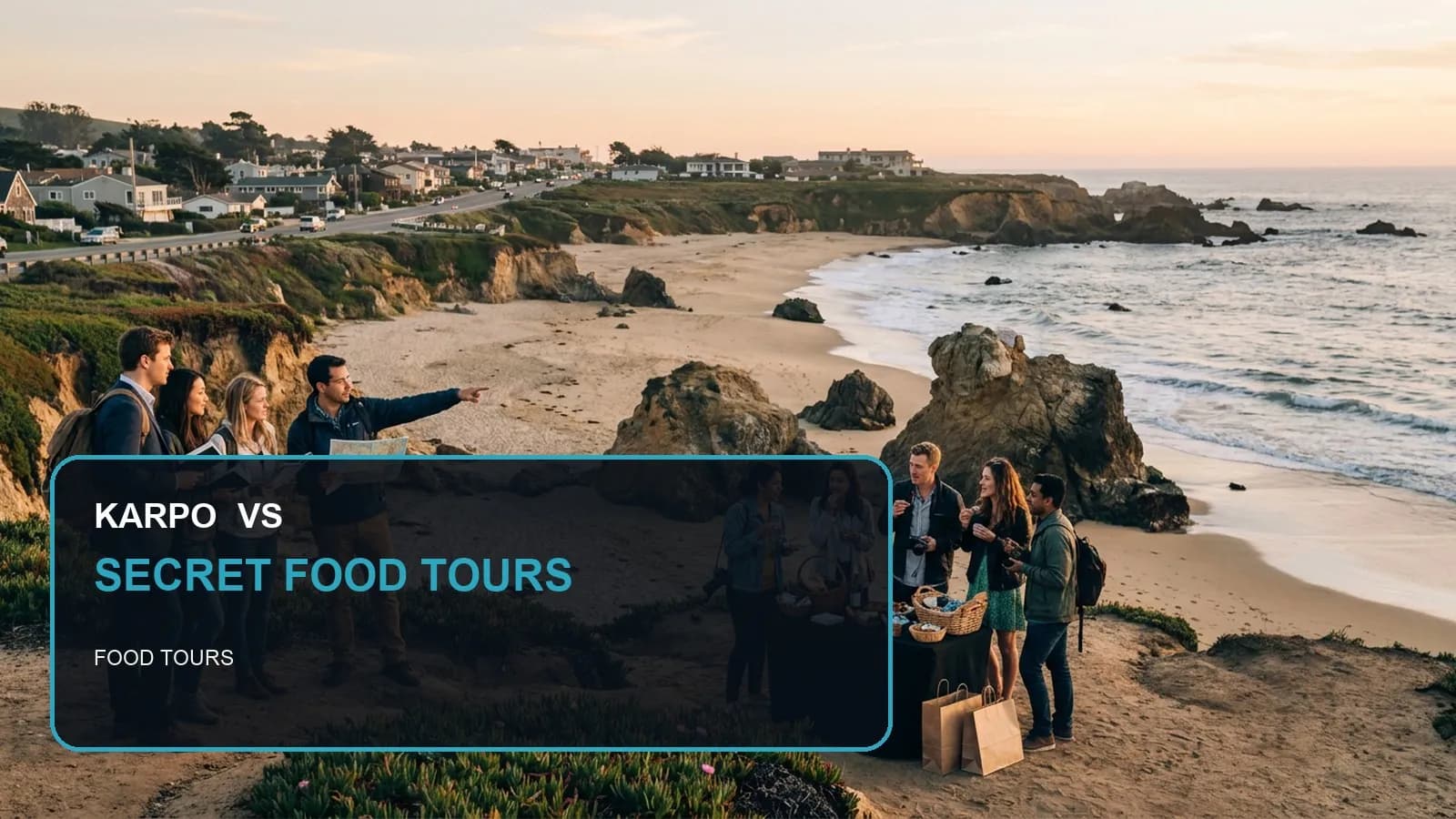 Karpo versus Secret Food Tours in a photorealistic editorial comparison.