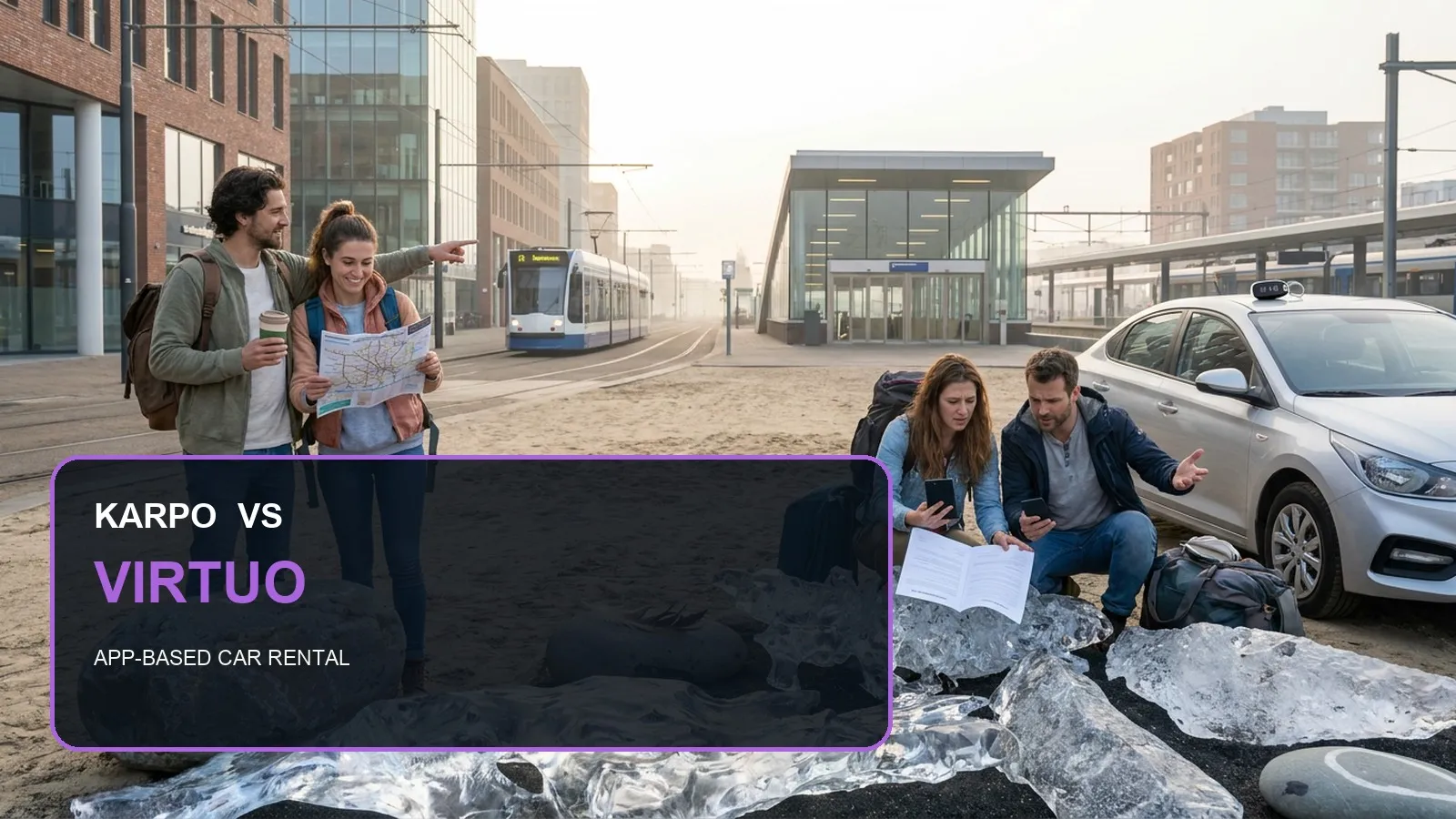 Karpo versus Virtuo in a photorealistic editorial comparison.