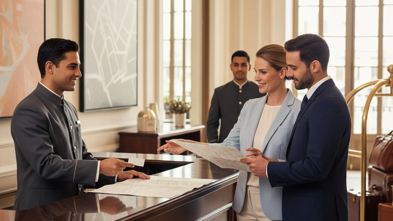 Real-world editorial scene showing Karpo's proactive local planning compared with Hotels.com