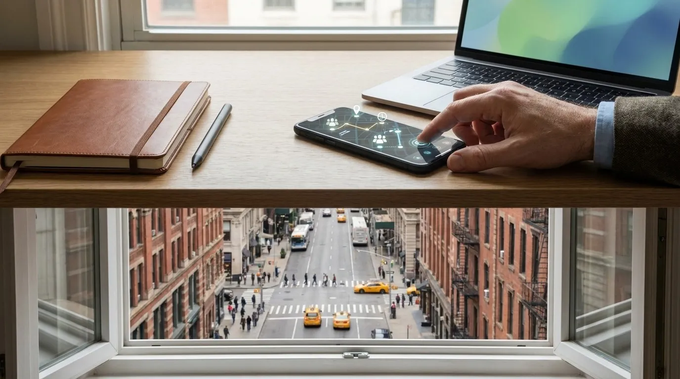 A photorealistic, text-free Karpo versus HyperWrite comparison scene