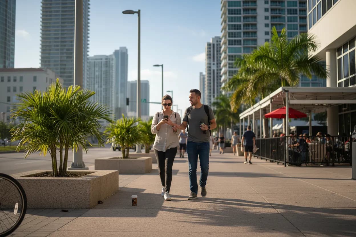 Practical city scene for tommy detamore: Where Miami Groups Can Eat Smoothly