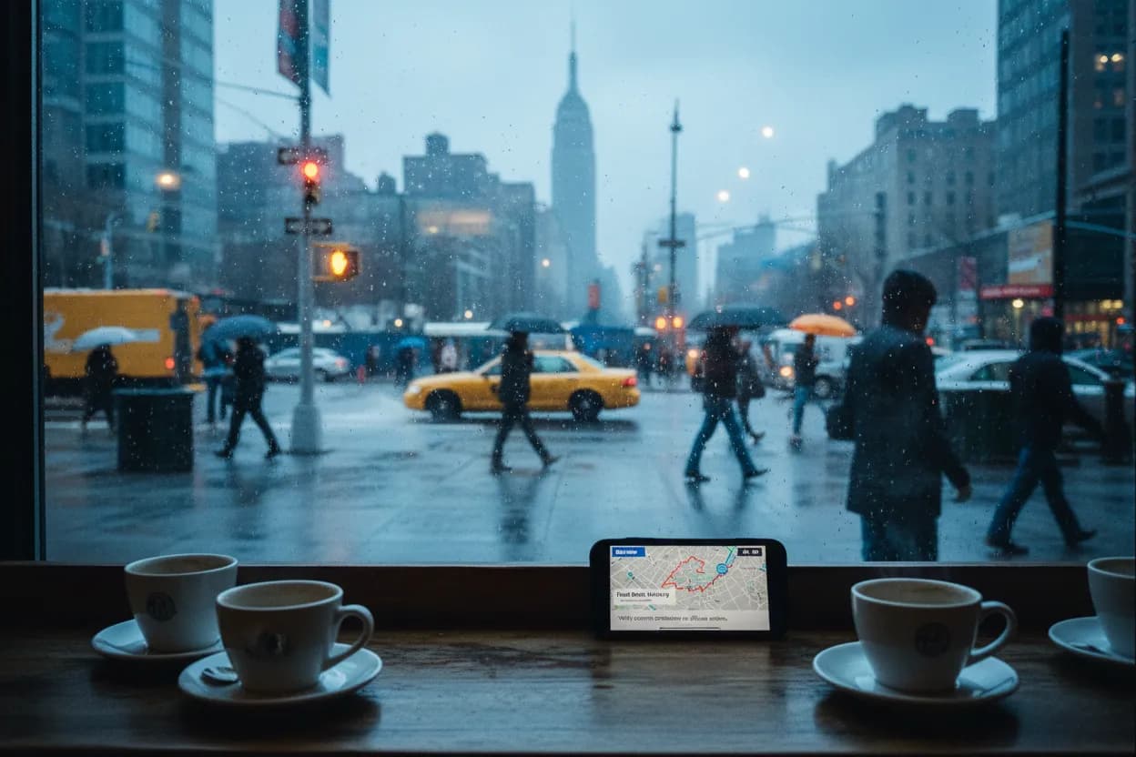 Realistic NYC scene for NYC Flood Watch Guide for Weekend Plans and Transit