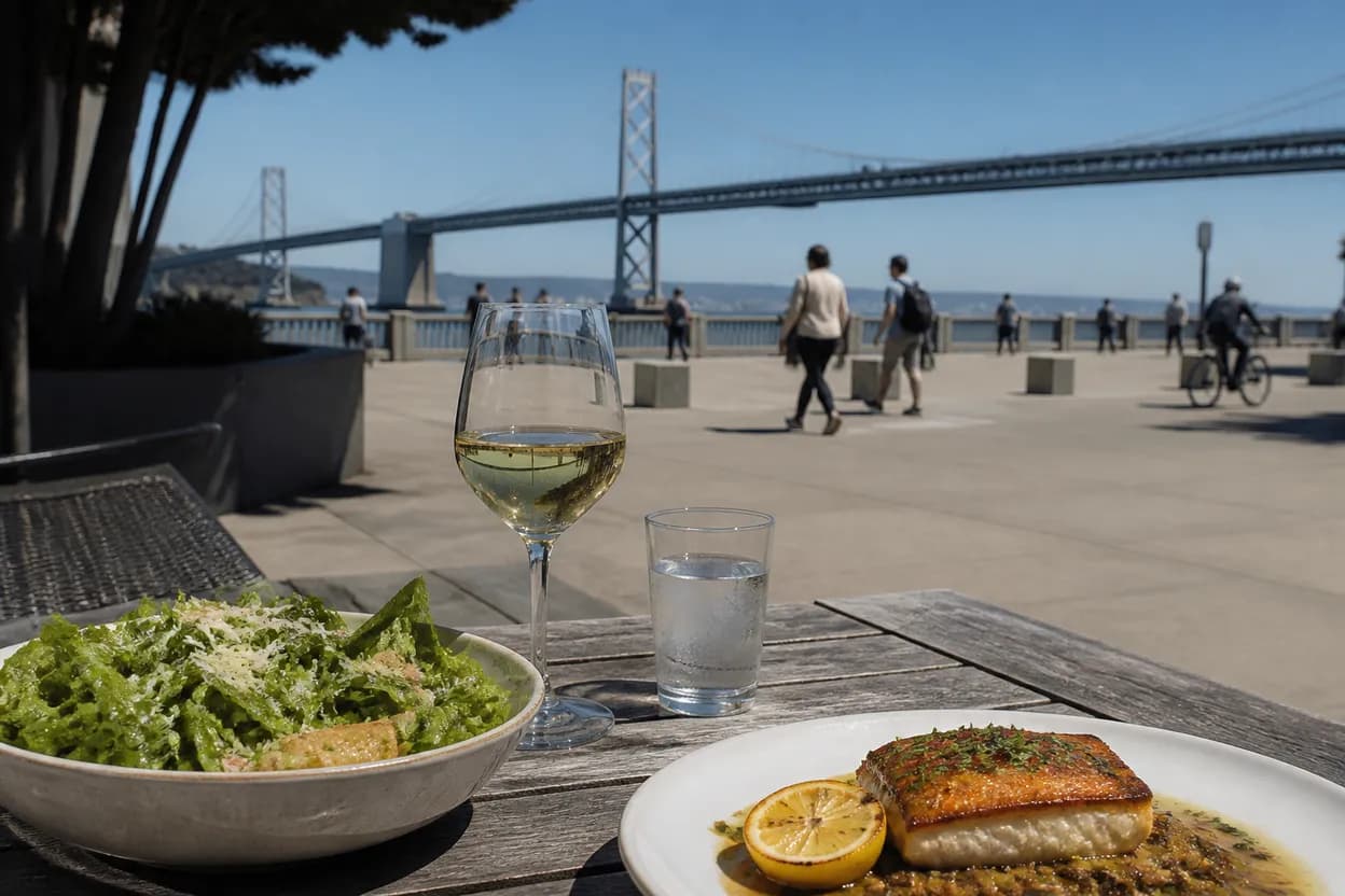 Realistic city scene for betty gilpin: Where San Francisco Groups Can Eat Smoothly