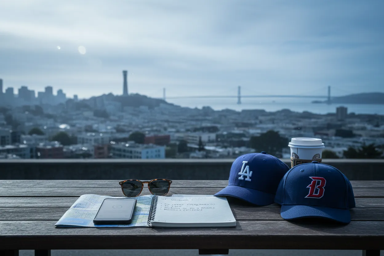 Realistic city scene for dodgers vs diamondbacks: A Flexible San Francisco Weekend Plan