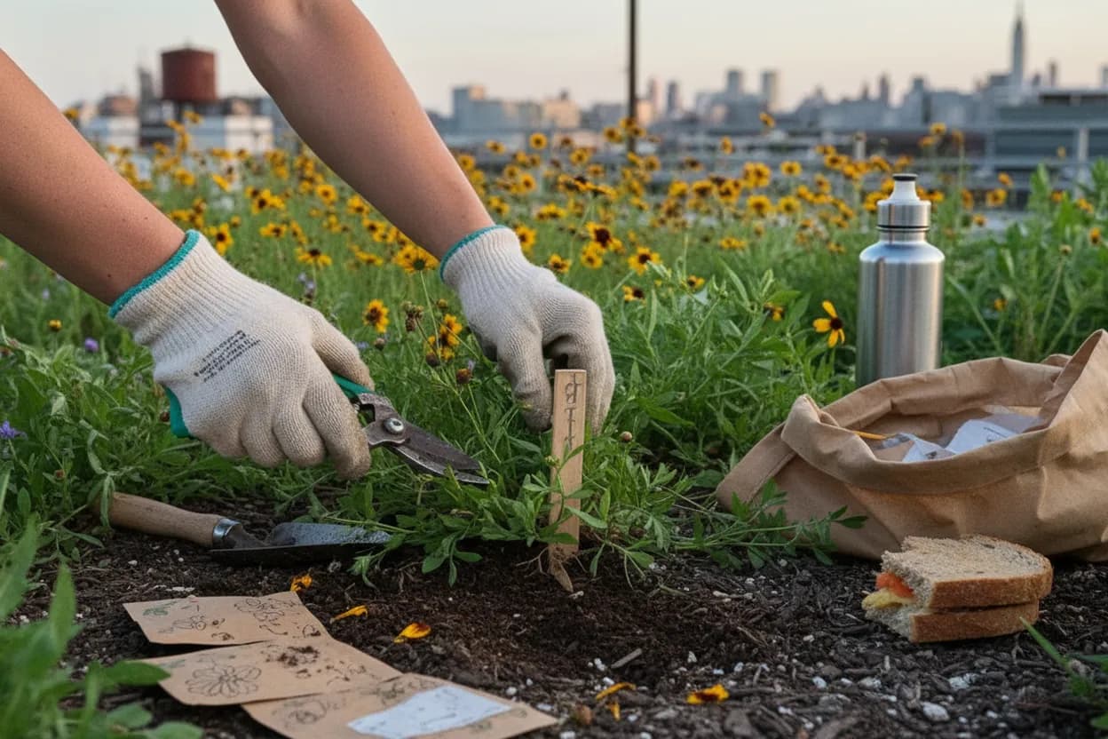 Editorial detail for Kingsland Wildflowers Rooftop Visit: A Greenpoint Native-Plant Stop Above Newtown Creek