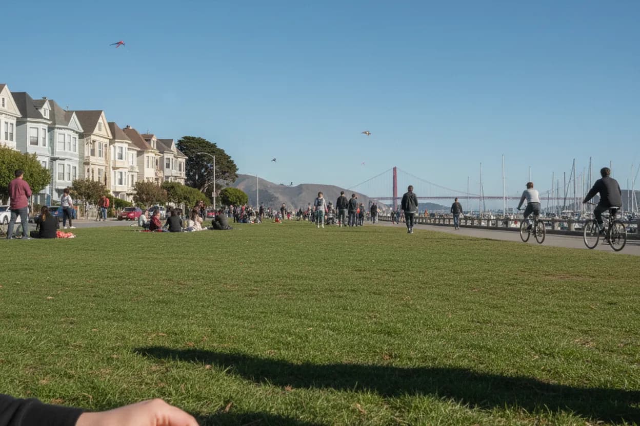 Editorial detail for glen powell Marina Walk And Dinner Decision In SF