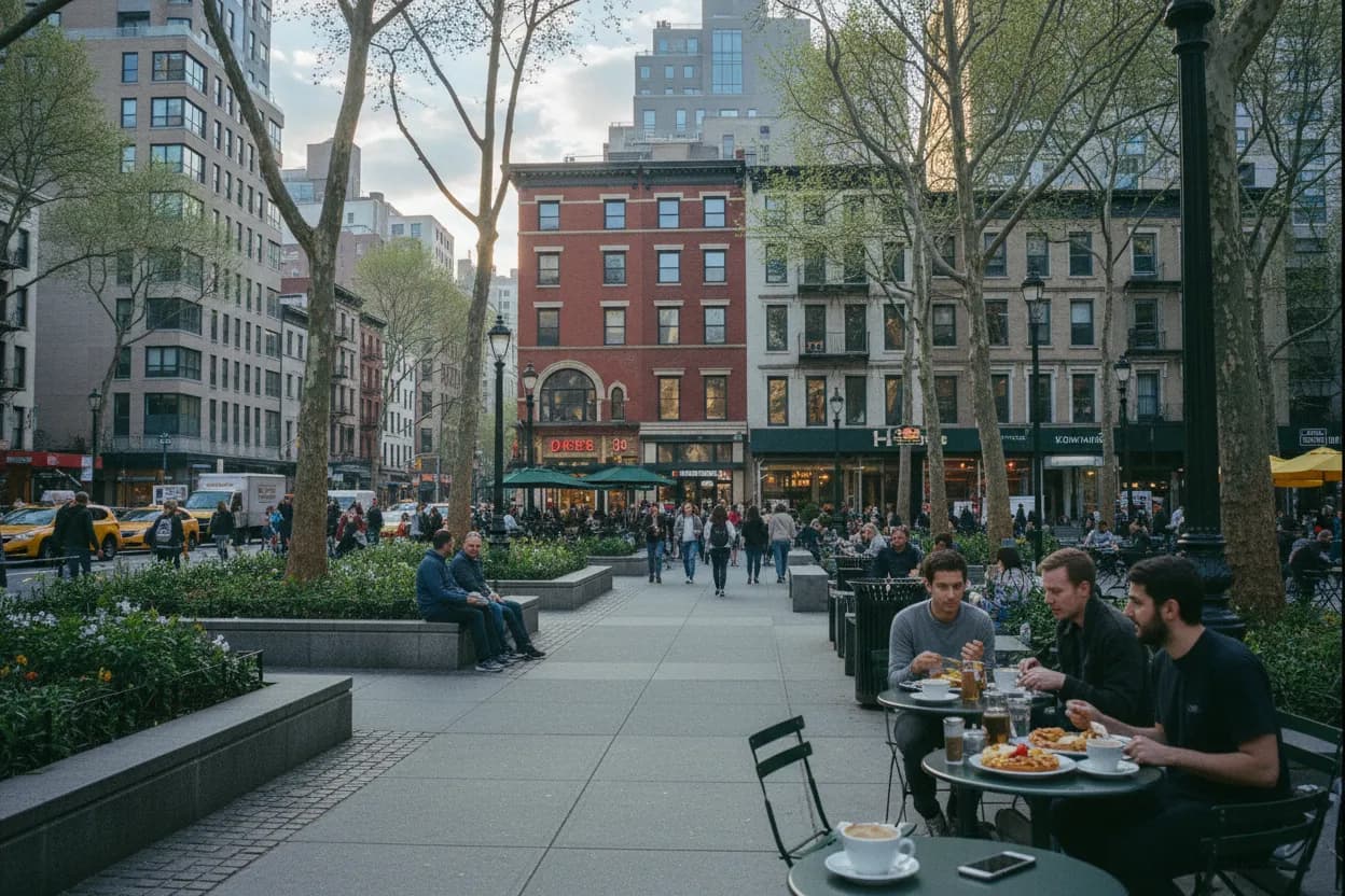 Realistic NYC scene for NYC Waffle House Alternatives for Late Breakfast Cravings