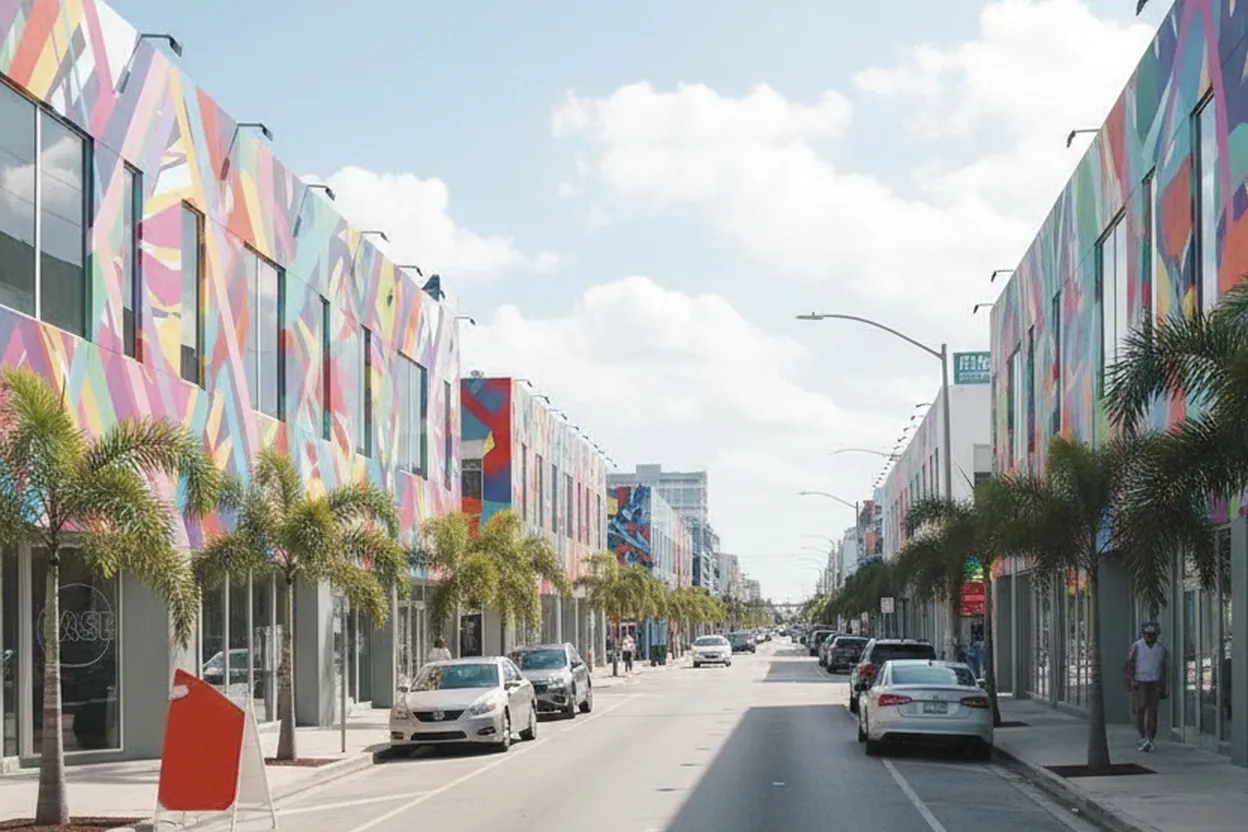 Cover scene for Miami soccer mural outing before columbus crew - atlas kickoff