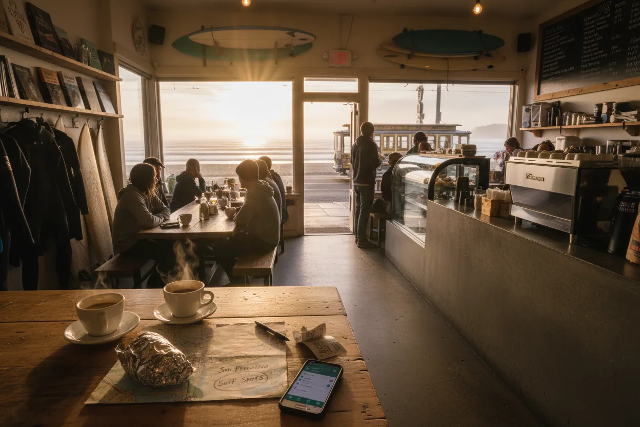 Local detail for San Francisco Best Places to Surf Guide for Beginner Days