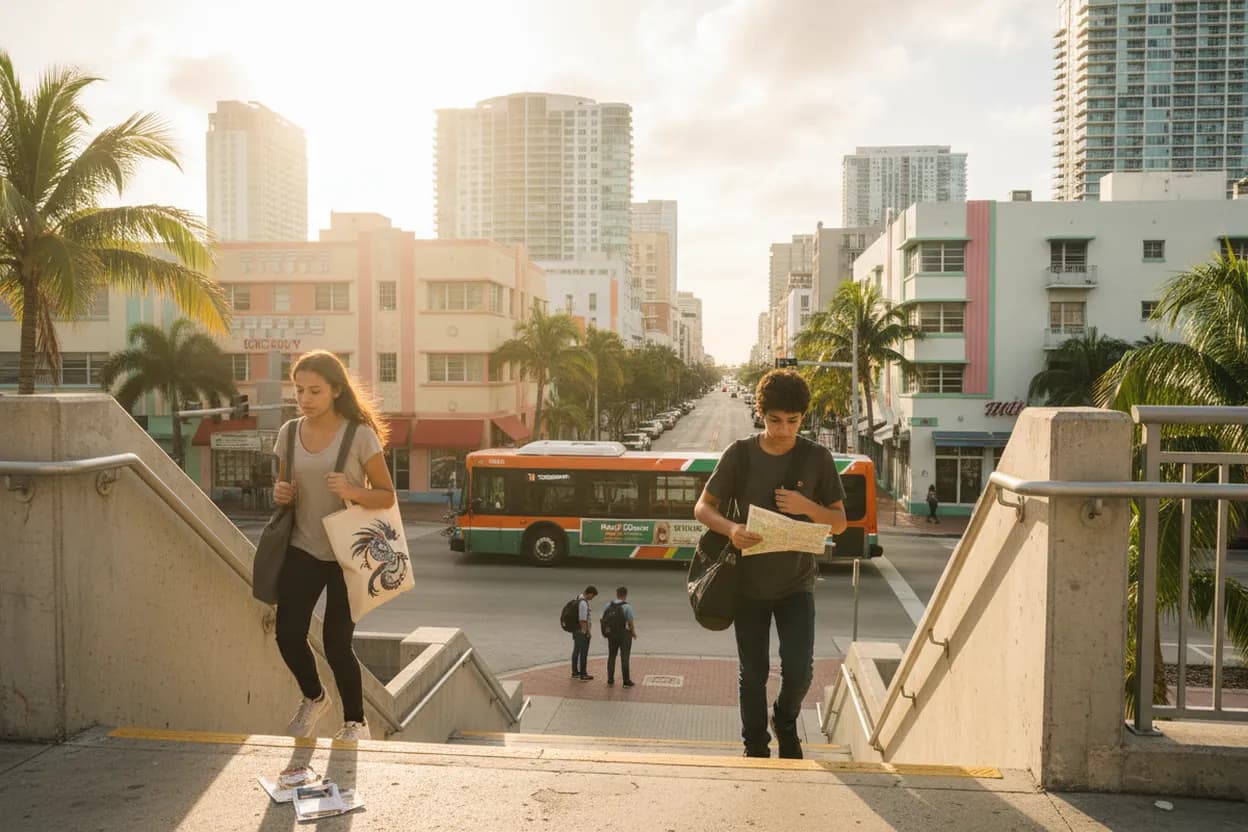 Practical city scene for beast of reincarnation: A Miami Learning and Research Route