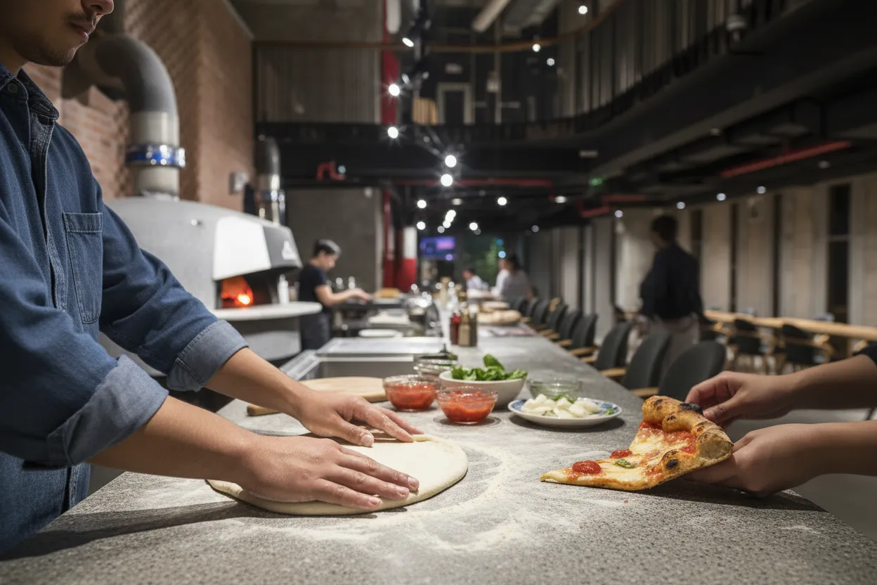 Editorial detail for Pizza 4P’s in Greenpoint When One Group Wants Pizza and One Wants Novelty