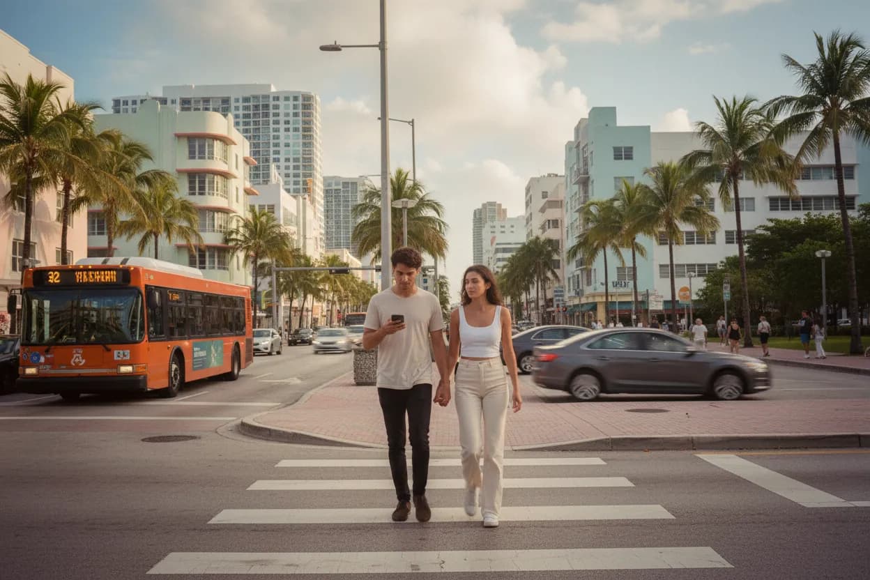 Practical city scene for 7 brew app: A Practical Miami Neighborhood Guide
