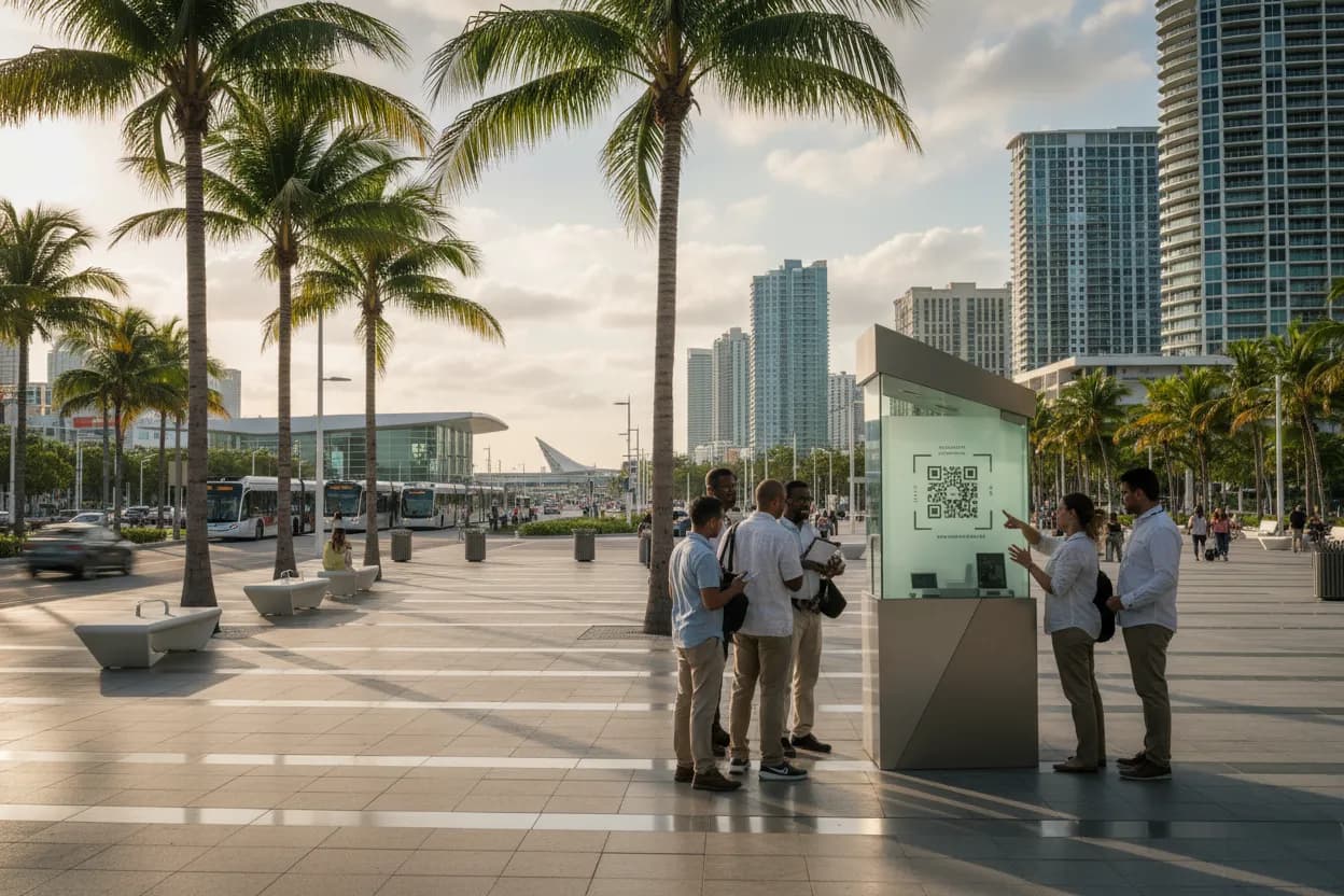 Realistic Miami scene for Miami Dominican Republic e-Ticket Guide for First-Time Travelers