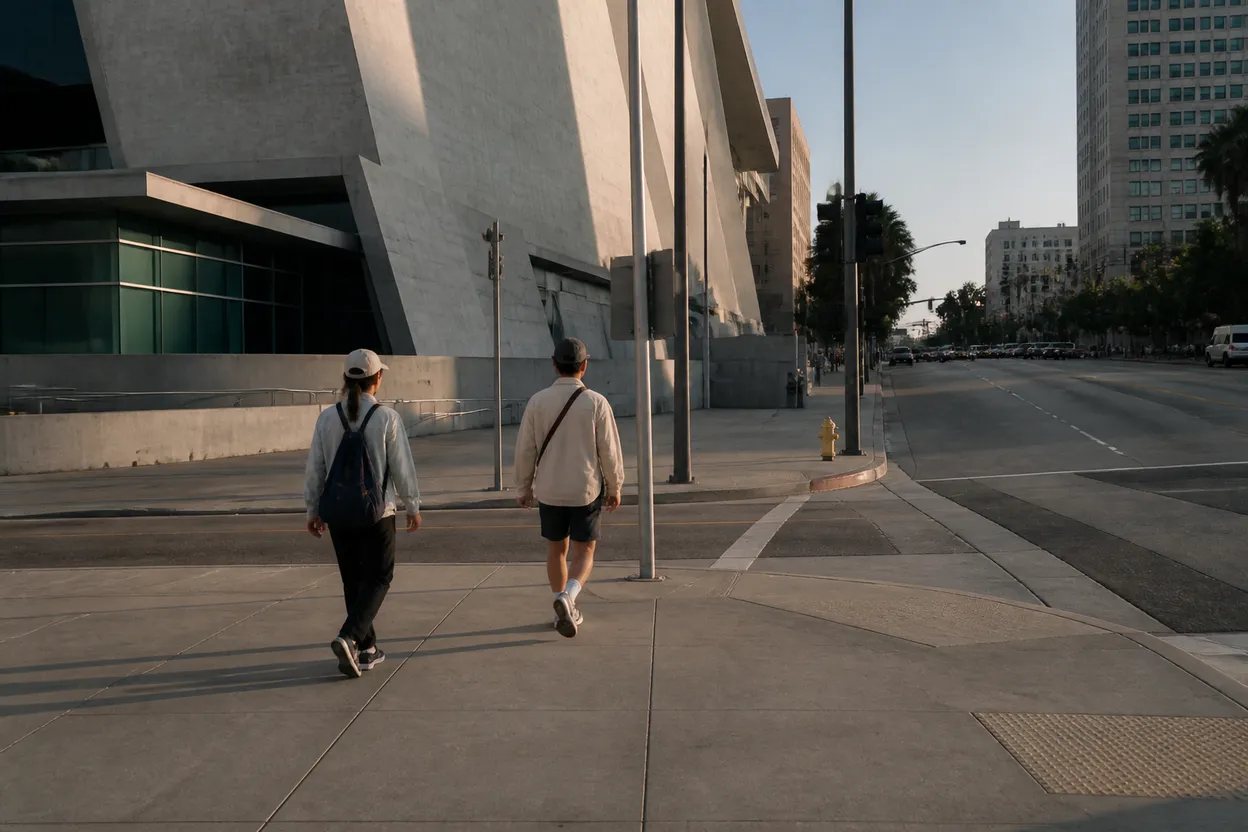 Practical city scene for pink: Free Los Angeles Culture and Outdoor Stops