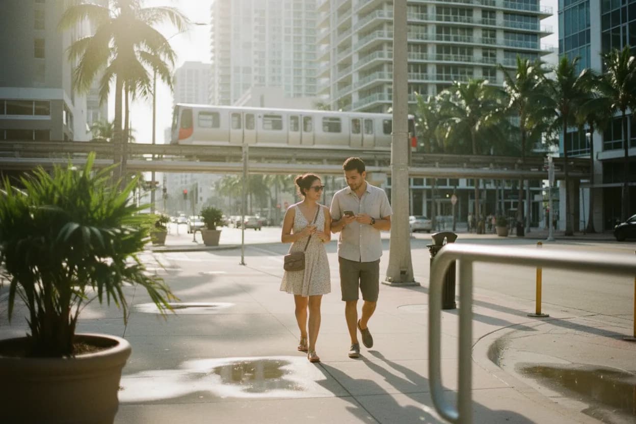 Practical city scene for Superblue Miami Guide for Immersive Art Date Plans