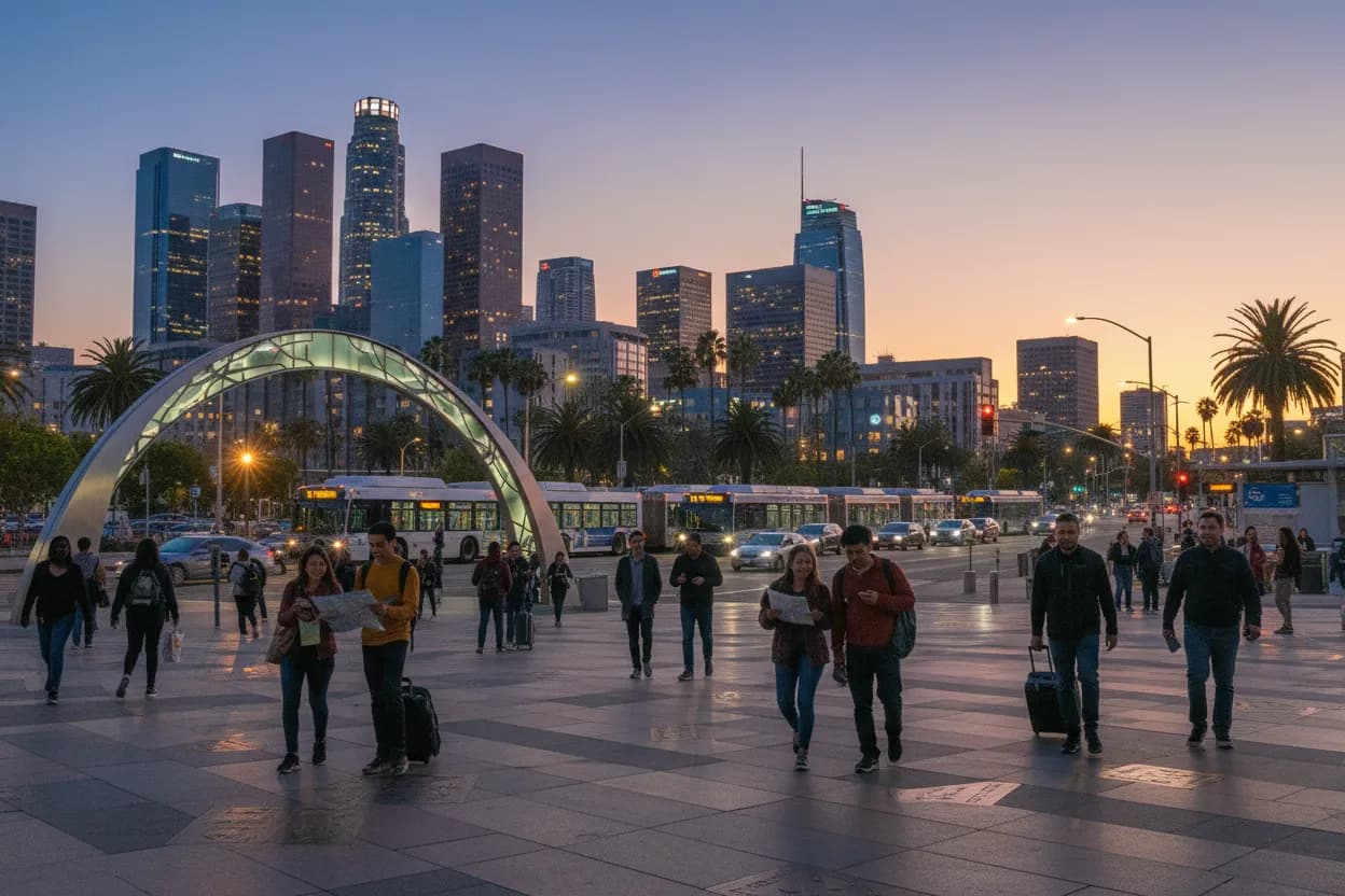 Realistic Los Angeles scene for Disneyland Rides Guide from LA for First-Time Day Trips