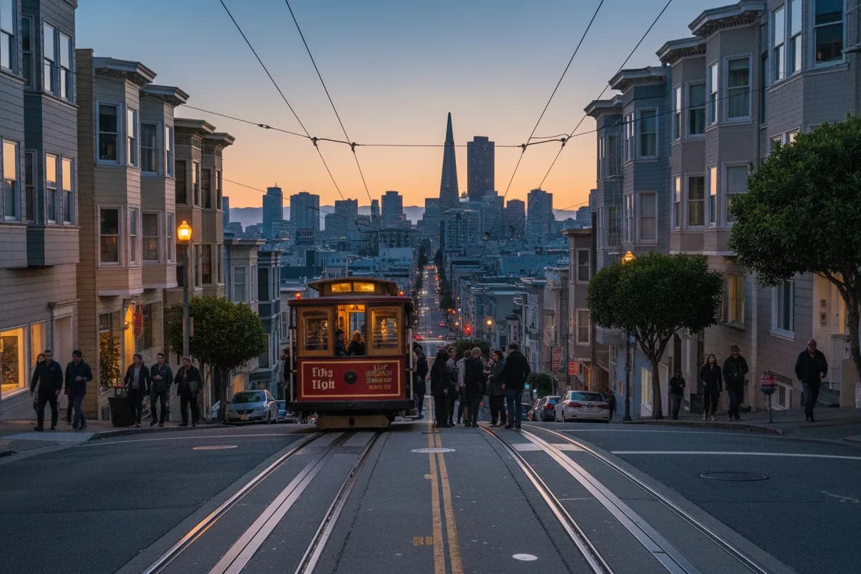 Realistic city scene for junior caminero: A Flexible San Francisco Weekend Plan