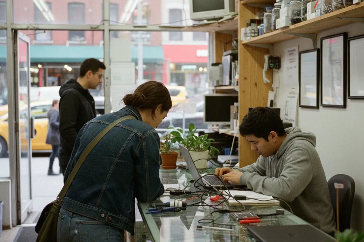 NYC experience scene for NYC Tech Repair Shops: Evaluating iPhone 18 Pro Rumored Features and Upgrade Decisions