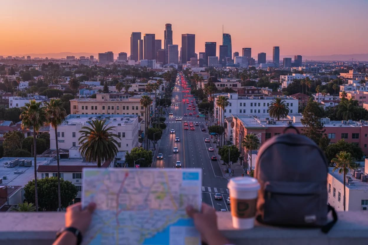 Realistic city scene for becky hammon: How to Plan a Los Angeles Viewing Night