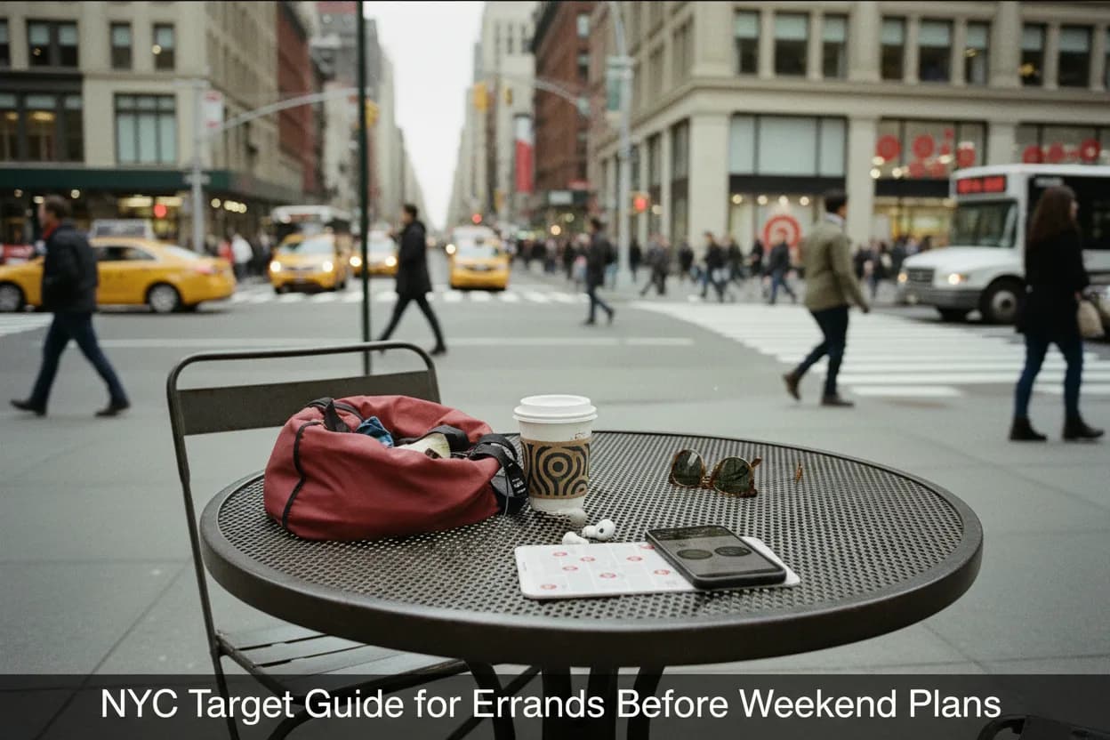 Realistic NYC scene for NYC Target Guide for Errands Before Weekend Plans
