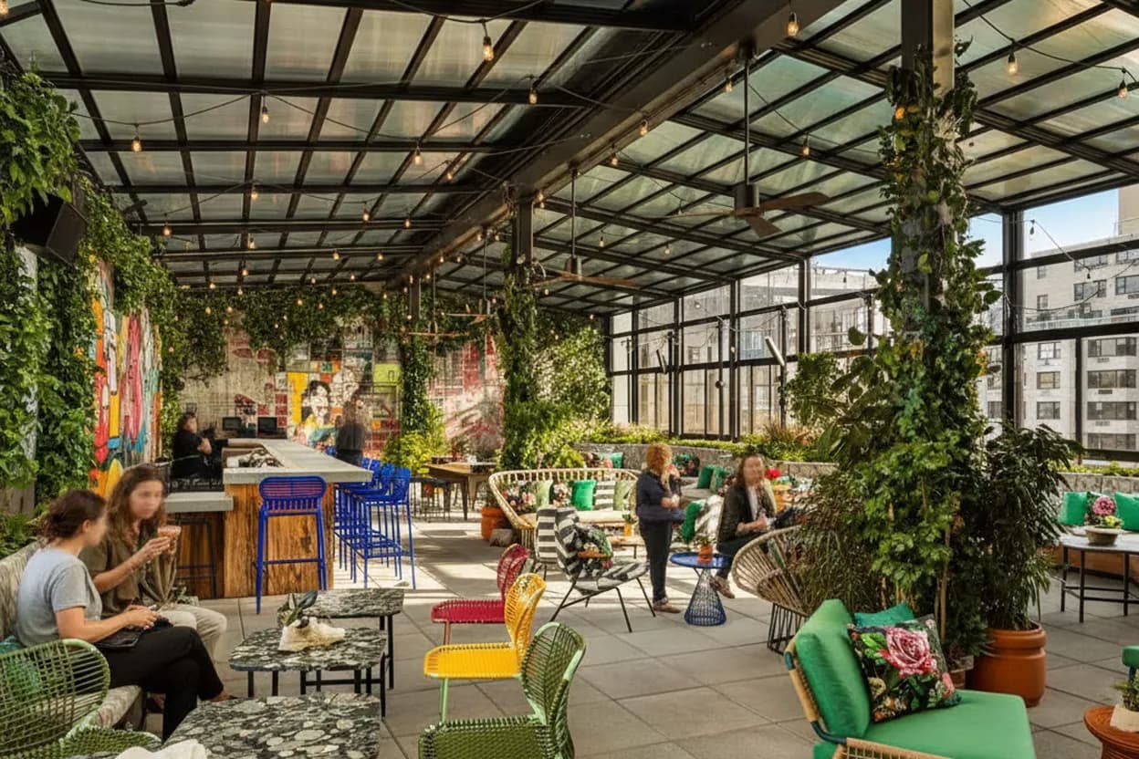 Cover scene for The Ready Rooftop for an East Village Birthday When Rain Might Break It