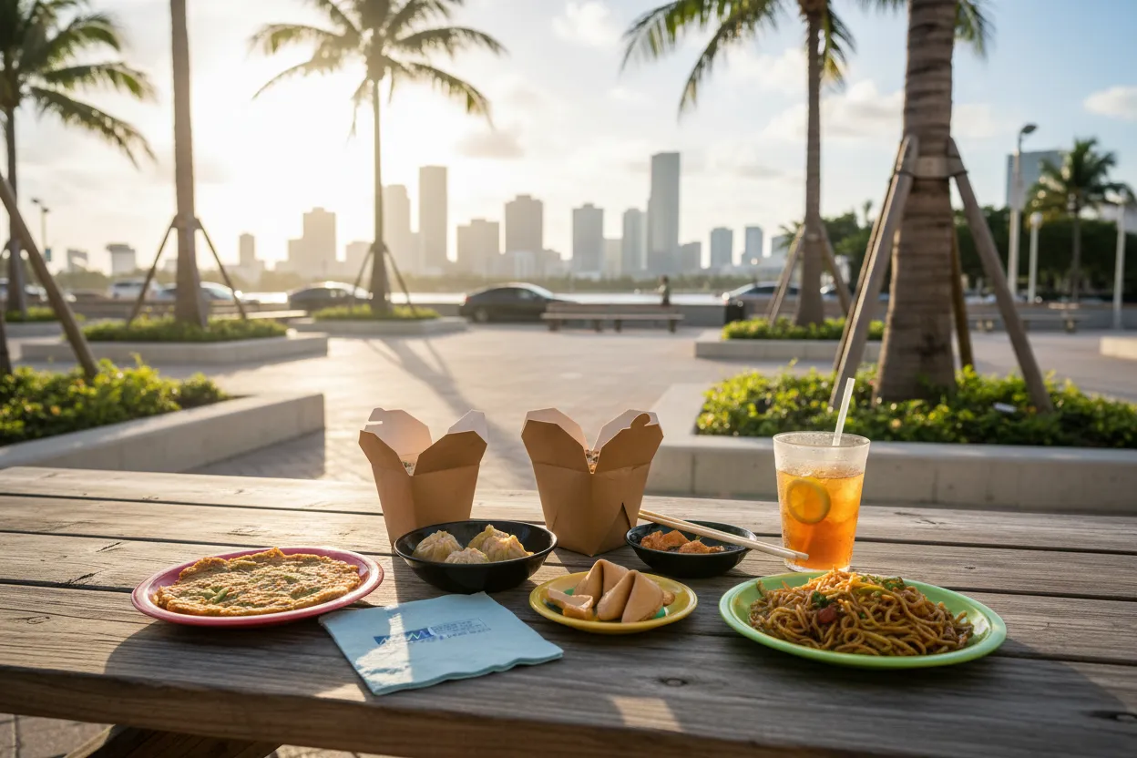 Realistic Miami scene for Miami Chinese Food Near Me Beyond the Usual Spots