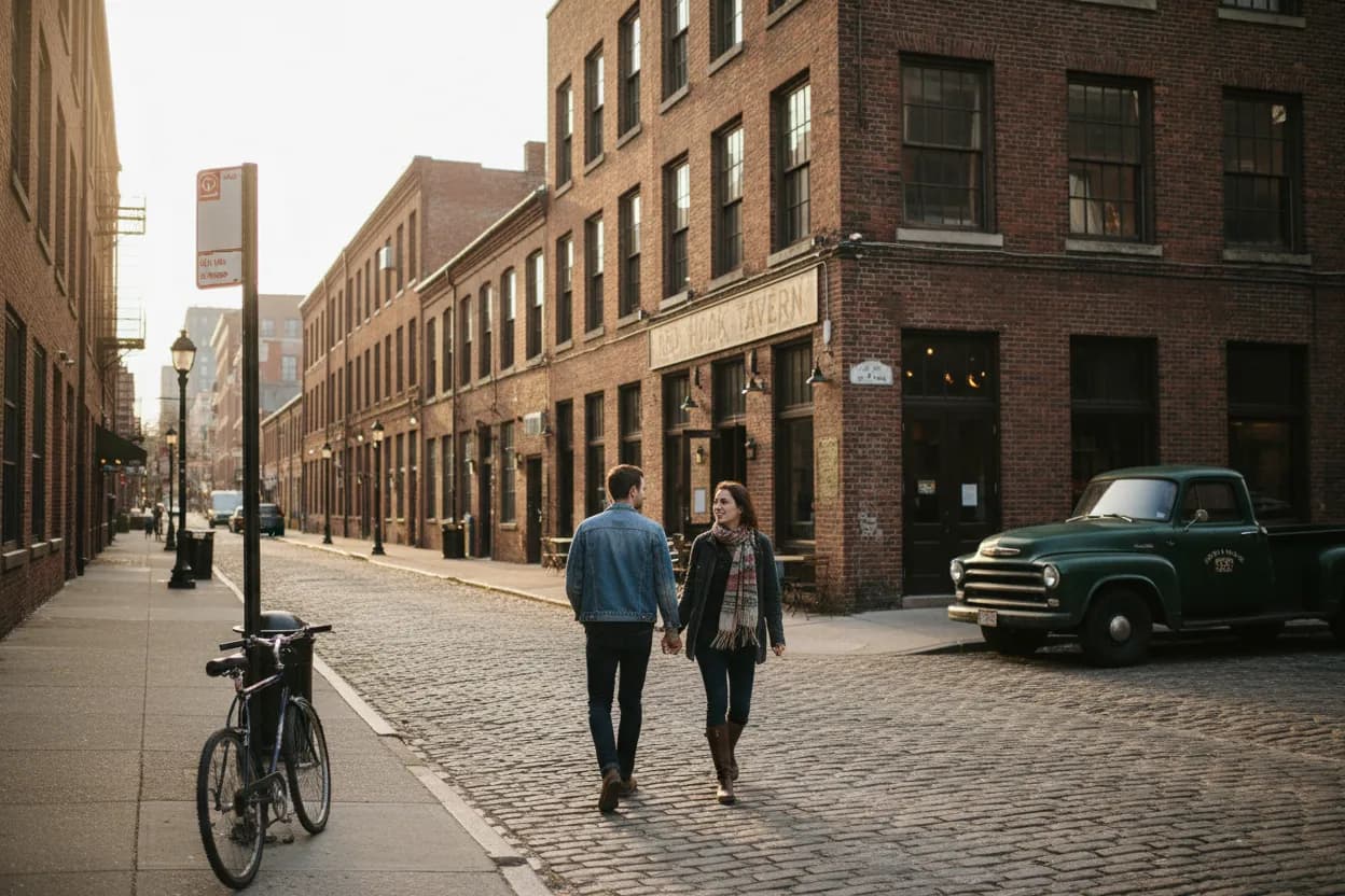 Practical city scene for Red Hook Tavern NYC Guide for Burger-First Dinner Plans