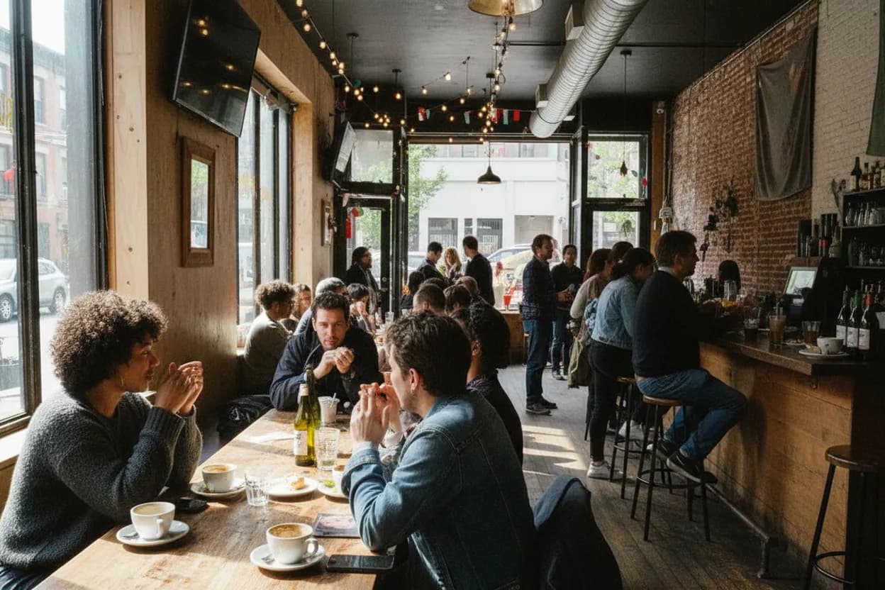Cover scene for Café Rue Dix in Crown Heights for Brunch When the Group Needs Real Seats