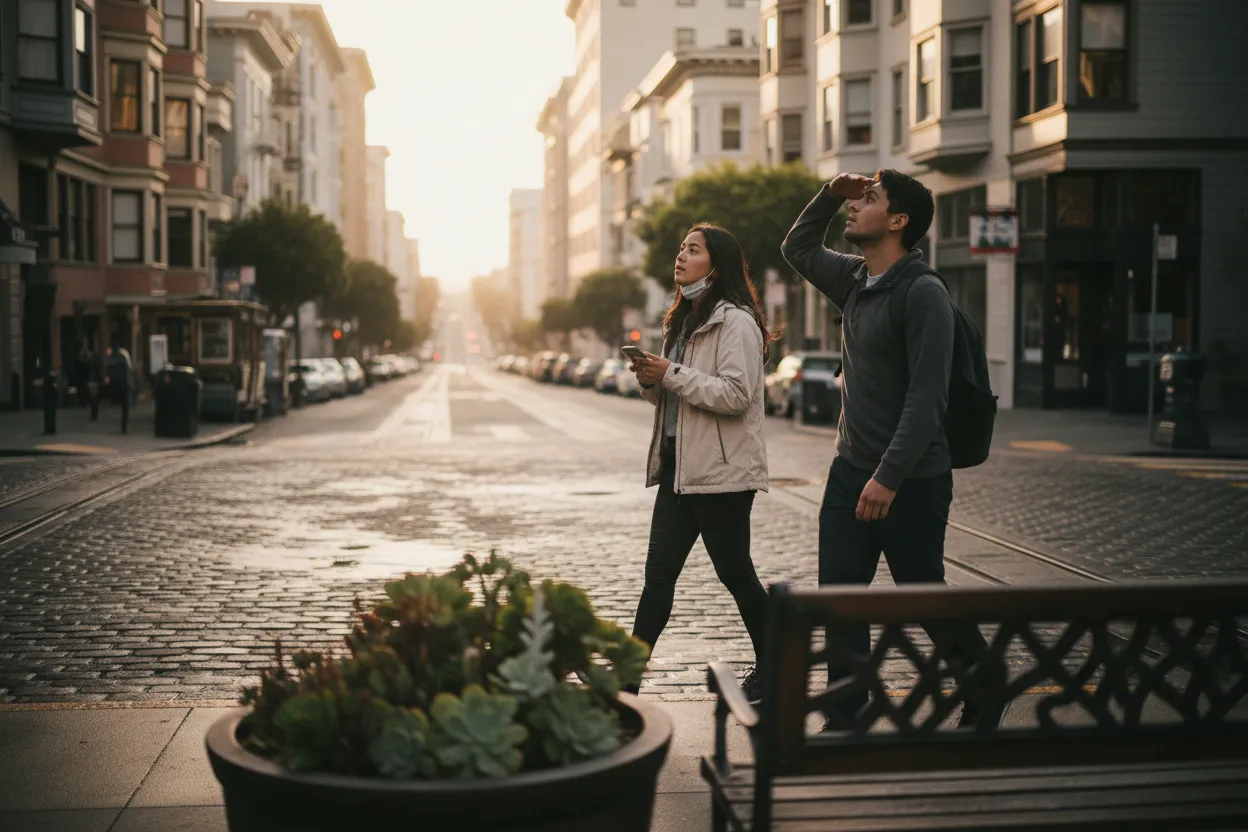 Practical city scene for San Francisco Air Quality Guide for Outdoor Plans and Commutes