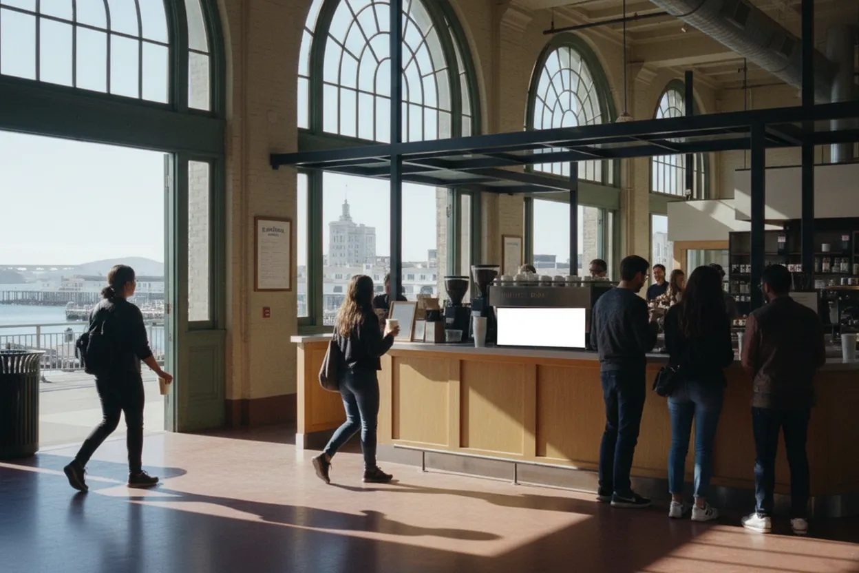 San Francisco experience scene for amd stock Research Morning At Ferry Building Coffee Stops