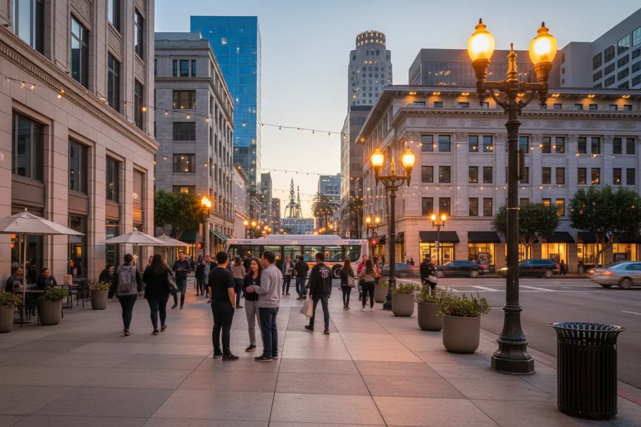 Realistic city scene for tigres - whitecaps: Where Los Angeles Can Talk Without Shouting