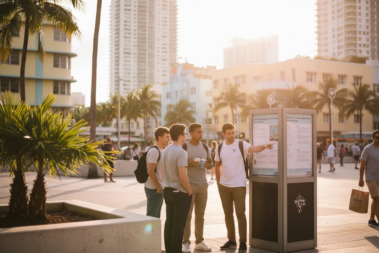 Realistic Miami scene for Miami Food Handler Certification Guide for Hospitality Workers