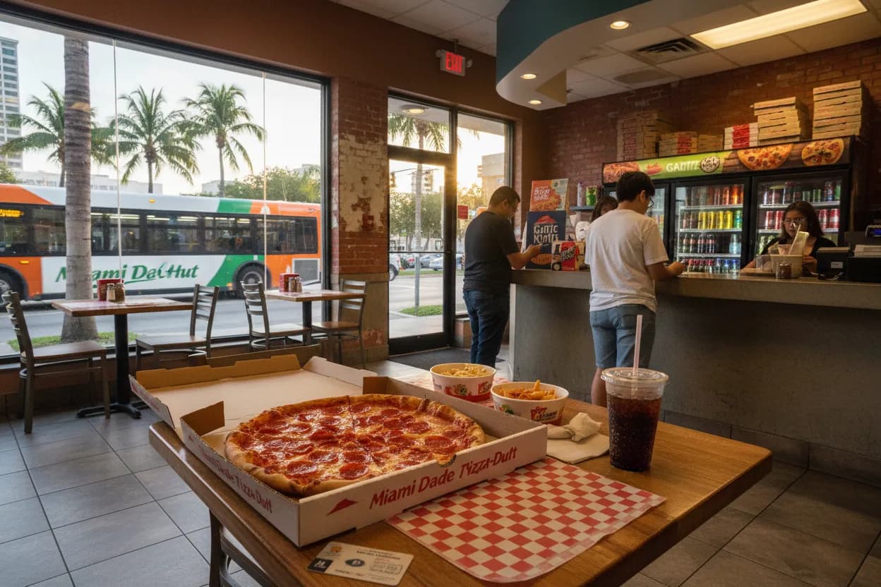 Local detail for Miami Pizza Hut Near Me for Hotel Room Dinners