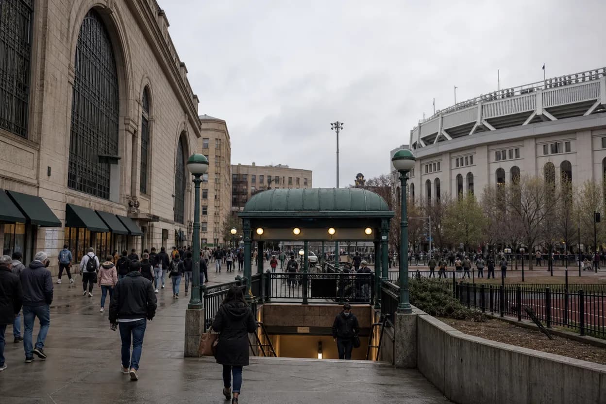 Cover scene for boston red sox Fans’ Grand Central Route to Yankee Stadium