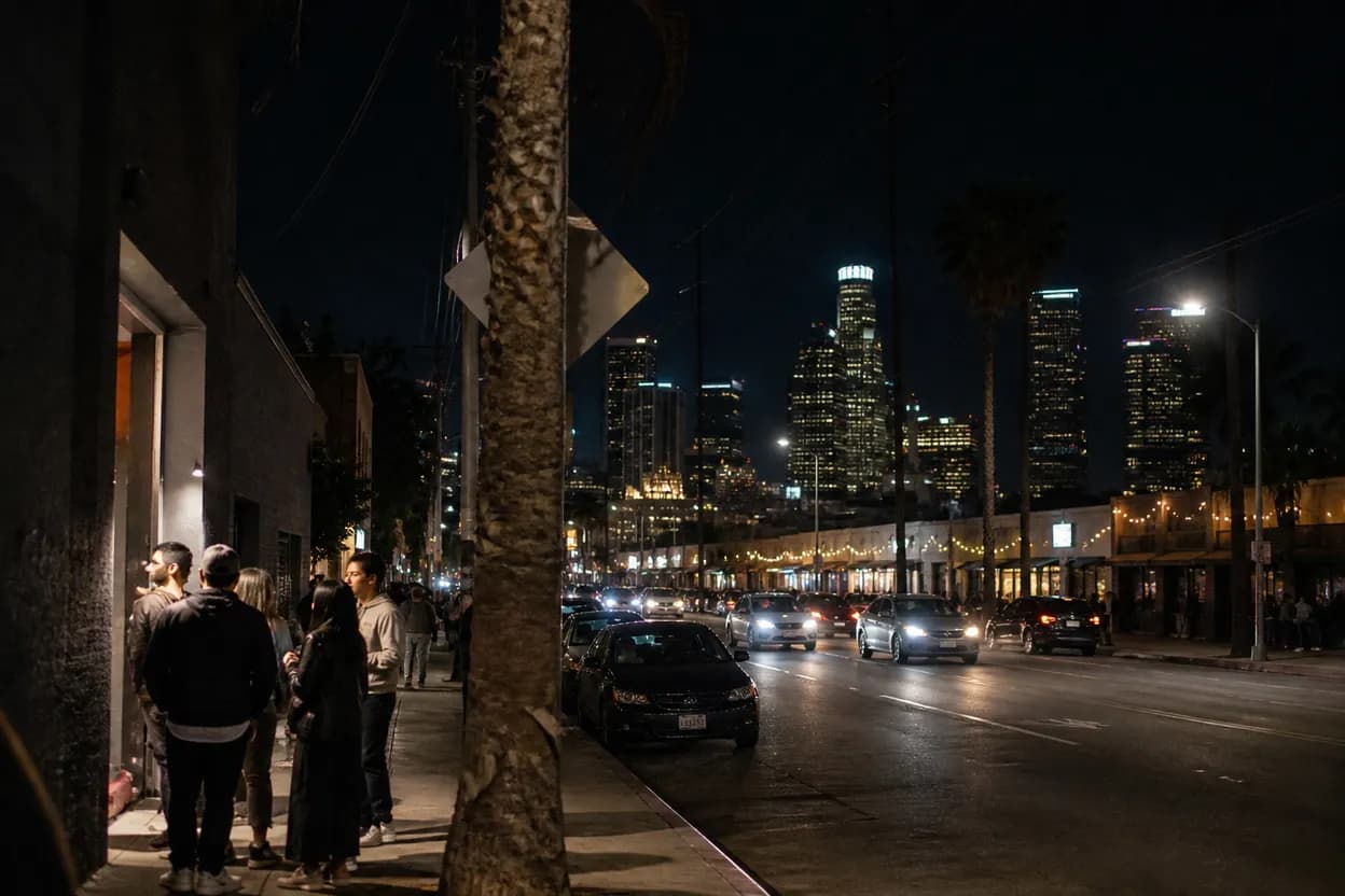 Realistic city scene for jetstar overhead bin fees: The Lower-Stress Los Angeles Bar Plan