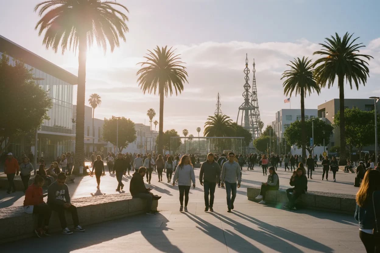 Realistic city scene for royals vs dodgers: A Los Angeles Sports and Social Plan