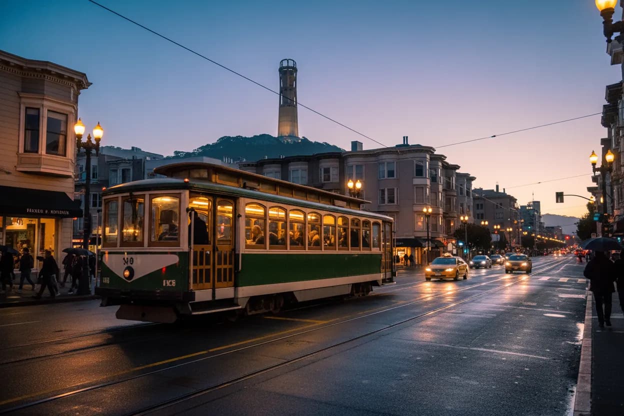Realistic city scene for joe amabile: A Practical San Francisco Neighborhood Guide